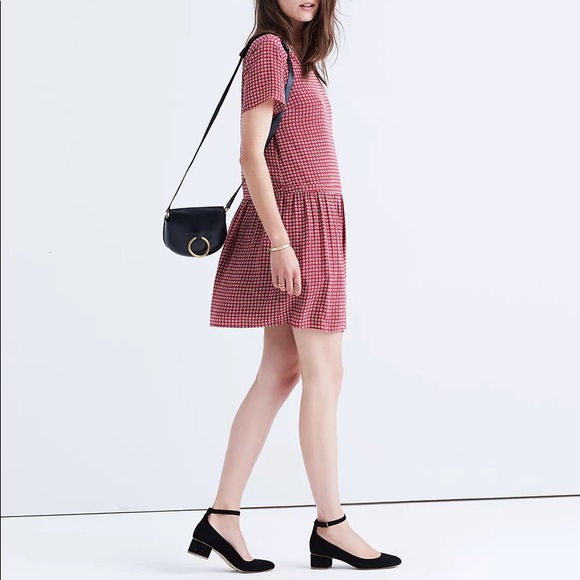 Madewell 100% Silk Pattern Print Pullover Drop-Waist Dress - Picture 4 of 16